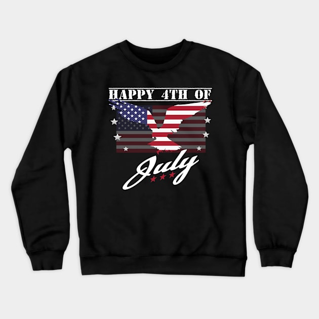 Happy Father´s Day Shirt - USA flag son Crewneck Sweatshirt by RRDESIGN